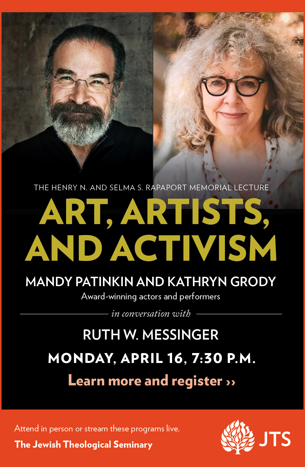 Art, Artists, and Activism - Monday, April 16, 2018, 7:30 p.m.